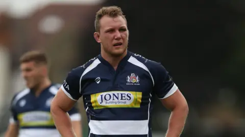 Getty Images Former rugby union player Nick Koster in action for Bristol during the Greene King IPA Championship in 2015