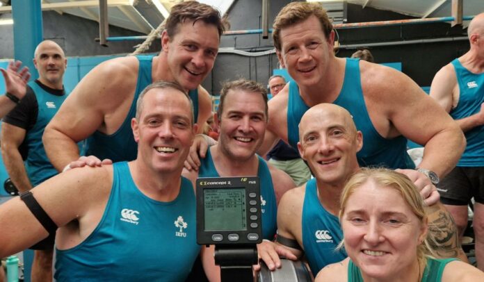 Irish Rugby legends and esteemed rowers team up to smash 100,000m World Rowing Record