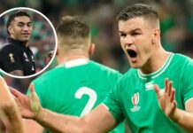 Johnny Sexton in 'shock' as Ireland legend reacts to Rieko Ioane's taunts : Planet Rugby