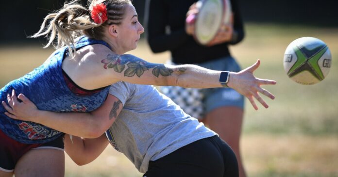 Kansas City women's rugby teams welcome new recruits into the scrum: 'I'm here to hit somebody' | KCUR