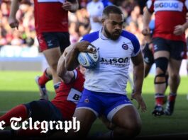 Ollie Lawrence looks a future Lion after starring for Bath against Gloucesterer