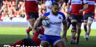 Ollie Lawrence looks a future Lion after starring for Bath against Gloucesterer