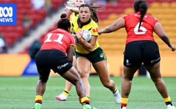 Pacific Championships live: Ali Brigginshaw injured as Jillaroos take on Papua New Guinea, Kangaroos face Tonga in Test rugby league