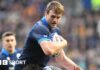 Richie Gray carries against Fiji