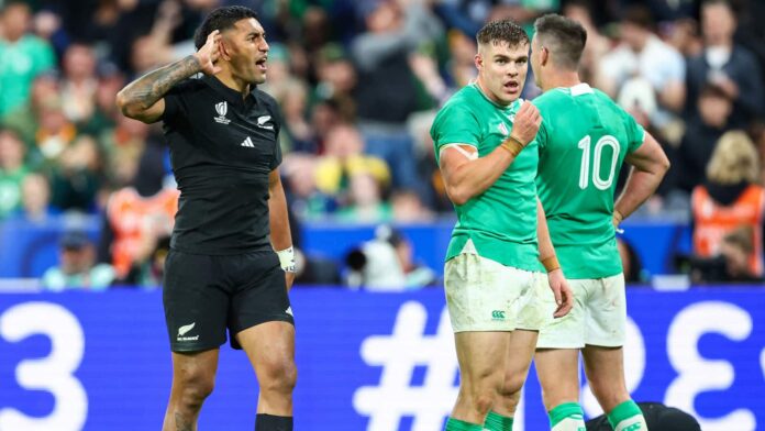 Rieko Ioane taunts Johnny Sexton as All Black hits back at Ireland legend : Planet Rugby