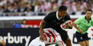 Rugby: Rugby-Ten-try All Blacks thrash Japan to open end-of-season tour