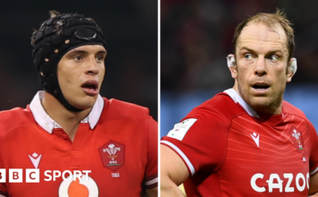 Dafydd Jenkins in Wales training