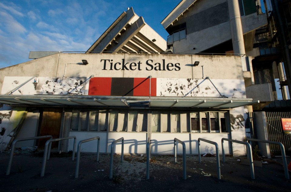 The Stadium was formerly shut the day after the earthquake