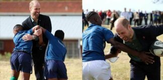 Prince William misses Kate Middleton during rugby showdown in South Africa