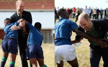 Prince William misses Kate Middleton during rugby showdown in South Africa