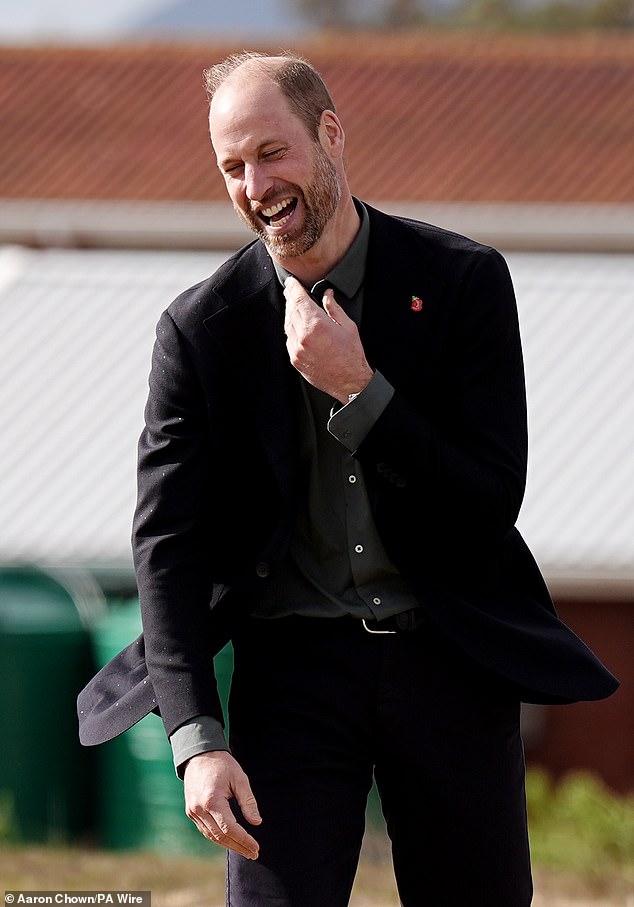 The Prince of Wales plays rugby today at Ocean View Secondary School in Cape Town