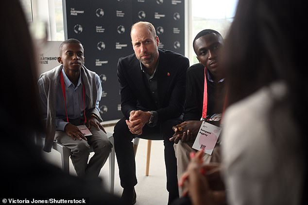 Prince William at the Earthshot Prize Climate Leaders Youth Programme in Cape Town today