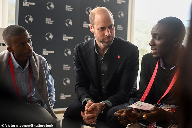 Prince William at the Earthshot Prize Climate Leaders Youth Programme in Cape Town today