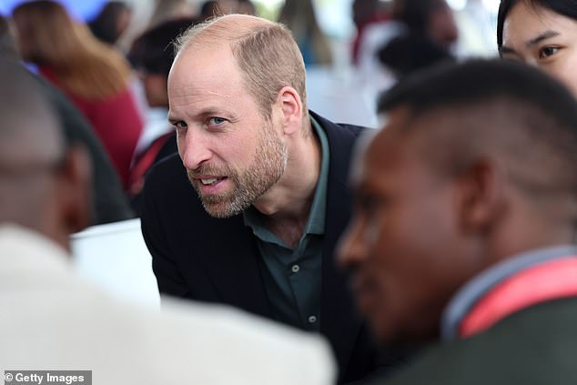 Prince William at the Earthshot Prize Climate Leaders Youth Programme in Cape Town today