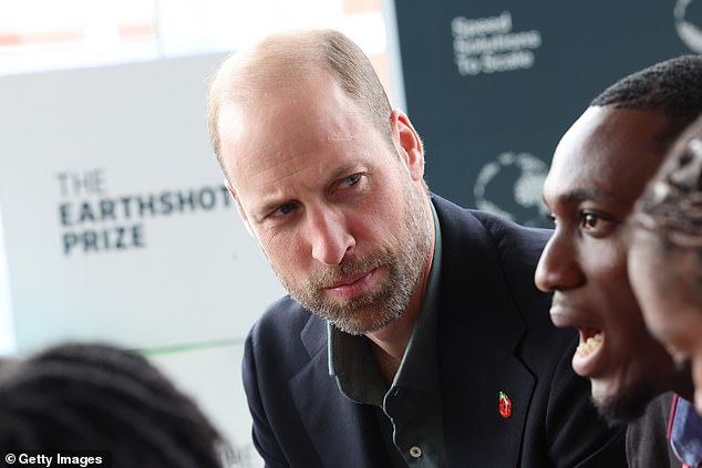 Prince William at the Earthshot Prize Climate Leaders Youth Programme in Cape Town today