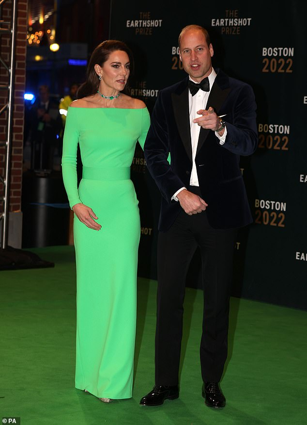 William and Kate at 2022 Earthshot Awards in Boston, Massachusetts, in December that year