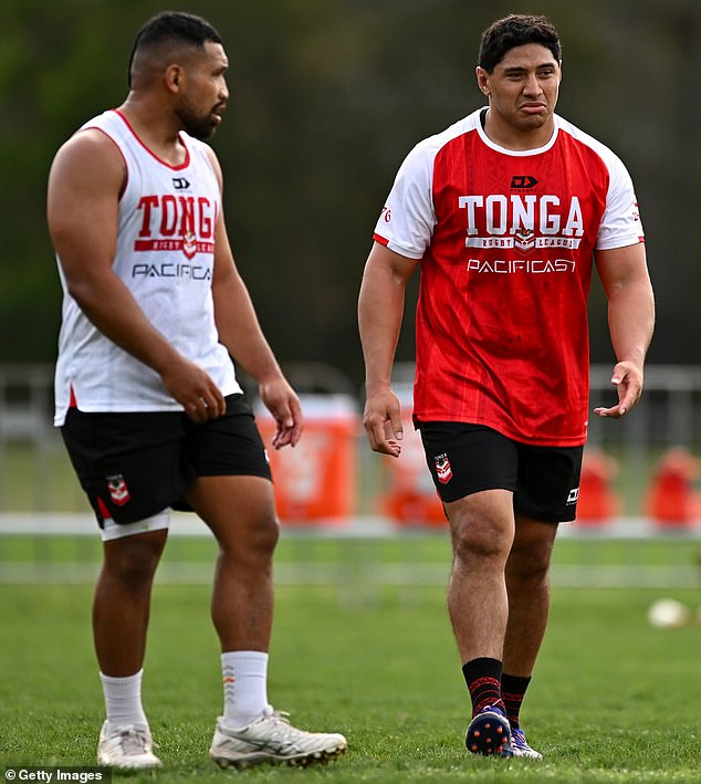 After 10 appearances for the Kiwis, Taumalolo (pictured right this week with representative teammate Siliva Havili) decided it was time to play for his island nation, Tonga