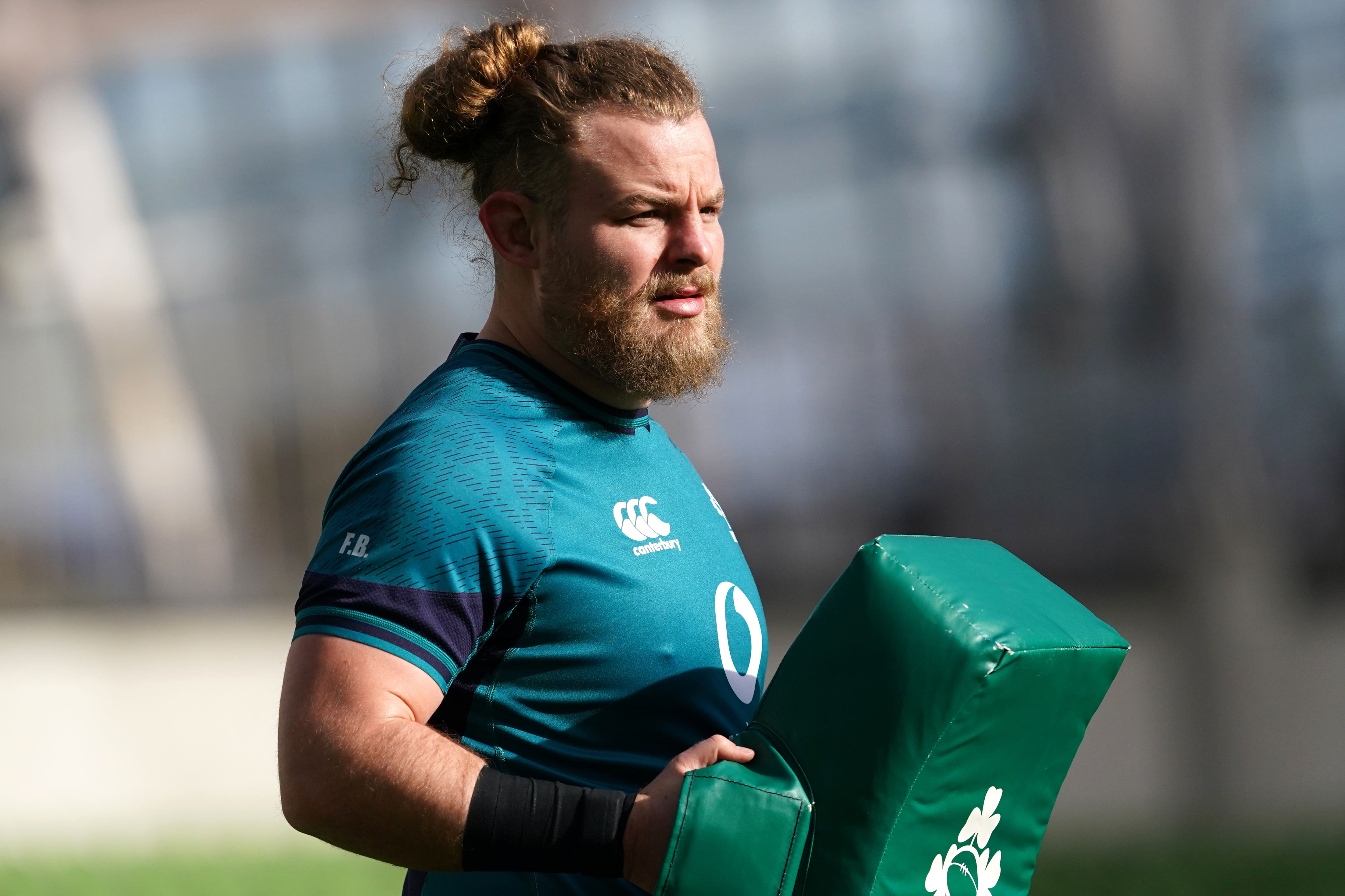 Ireland prop Finlay Bealham, pictured, will start in place of the injured Tadhg Furlong