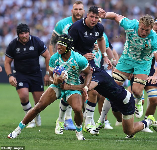 Scotland try - and fail - to get to grips with South Africa back at the 2023 Rugby World Cup