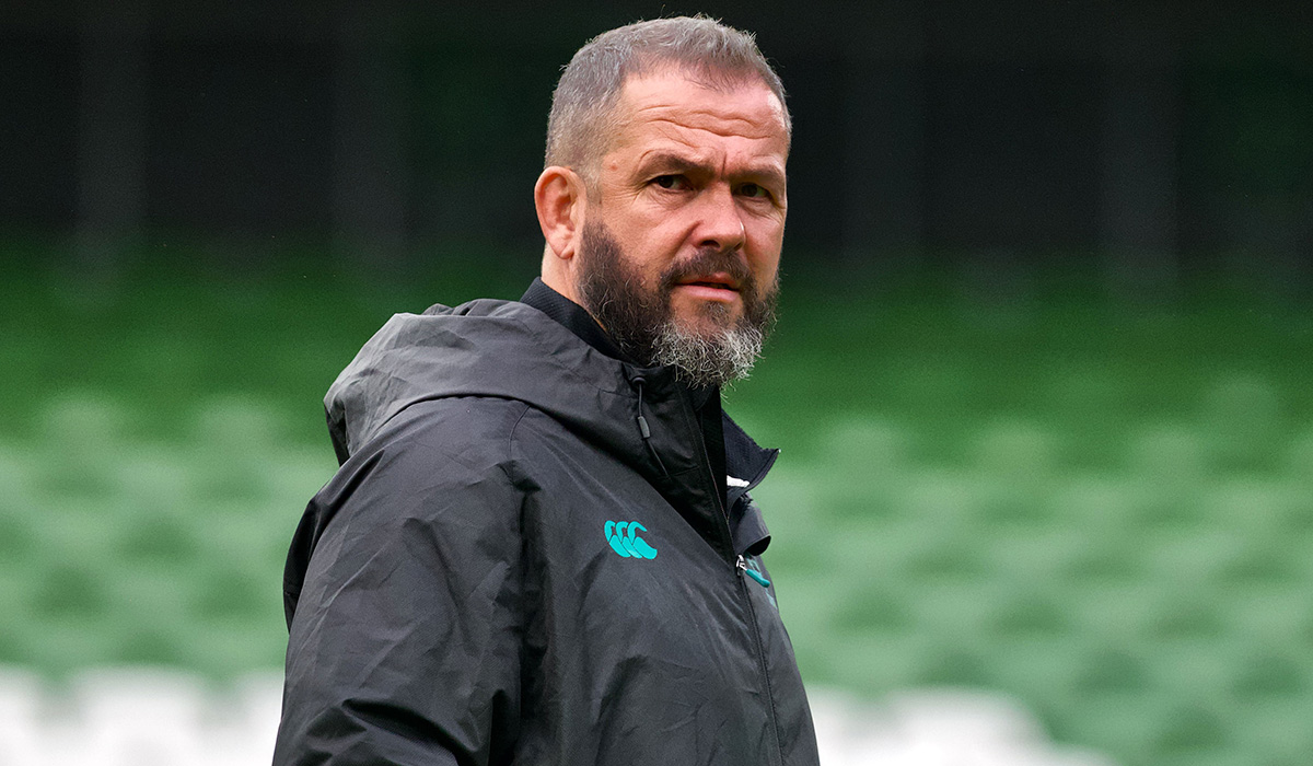 Ireland Rugby Captain's Run, Aviva Stadium, Dublin 7/11/2024 Head coach Andy Farrell. Pic: INPHO/Henry Simpson