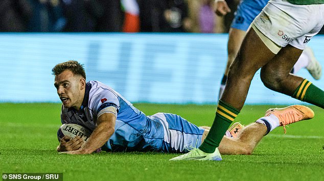 Ben White's try was ruled out because of a knock-on by Huw Jones