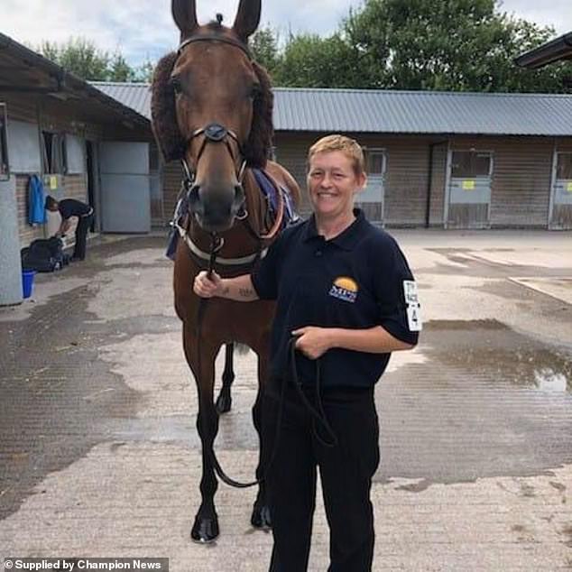 Hazel Boyd (pictured) was riding out a three-year-old thoroughbred named “Foxy” whilst working as a stable hand for Welsh racehorse trainer Debbie Hughes in June 2020