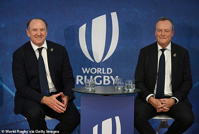 World Rugby's new president Brett Robinson (left) has already spoken of the need for change