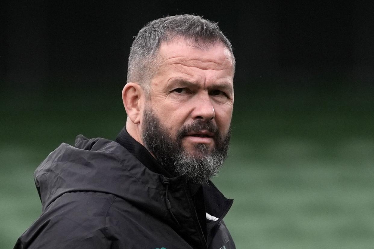 Ireland head coach Andy Farrell will be hoping for a response from his side following their defeat to New Zealand (PA Wire)