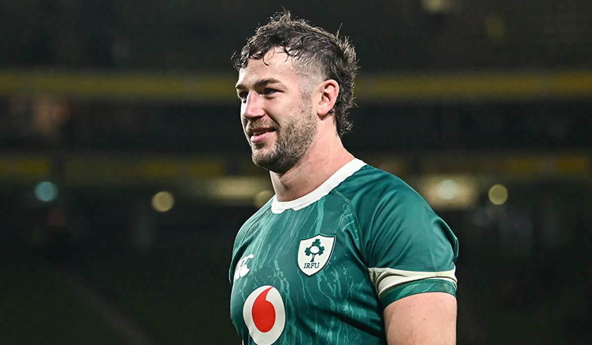 Caelan Doris of Ireland after the Autumn Nations Series match between Ireland and Argentina at the Aviva Stadium in Dublin. Pic: Piaras Ó Mídheach/Sportsfile