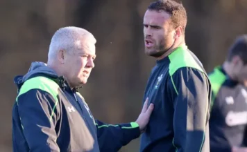 Warren Gatland and Jamie Roberts