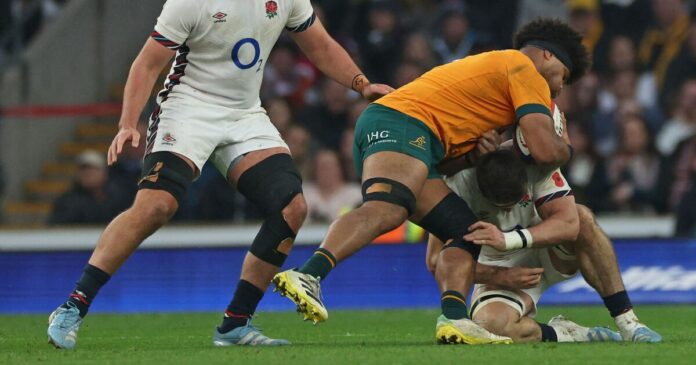 England rugby star knocked unconscious as Australia clash paused | Rugby | Sport