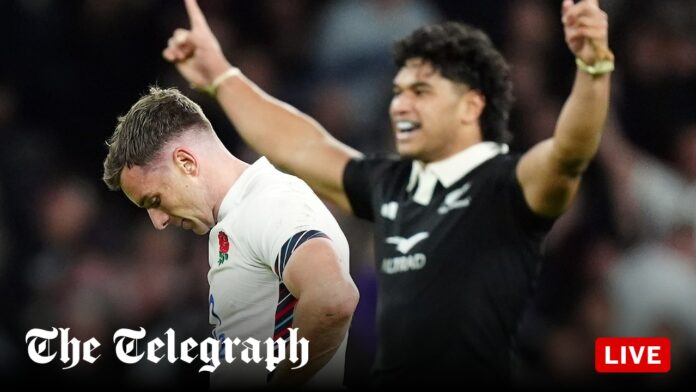 George Ford misses two last-gasp kicks in England’s agonising defeat by New Zealand