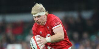 Wales Aaron Wainwright in action during the Autumn Nations Series 2025 in the run up to the Wales vs Australia live stream in Week 3