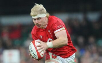 Wales Aaron Wainwright in action during the Autumn Nations Series 2025 in the run up to the Wales vs Australia live stream in Week 3