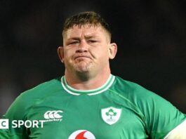 Tadhg Furlong in Ireland kit