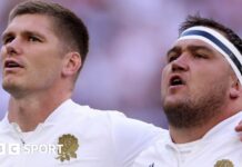 Jamie George and Owen Farrell