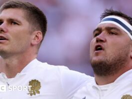 Jamie George and Owen Farrell