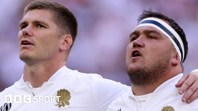 Jamie George and Owen Farrell