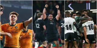 The Wallabies, All Blacks and Fiji all had big wins.