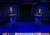 A screenshot of the ABC News-hosted presidential debate between Kamala Harris and Donald Trump in September 2024. The picture illustrates an article about the top 50 most-visited English-language news sites in the world in September 2024.