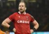 Alun Wyn Jones made 170 international appearances, including 158 for Wales. Photo: AP