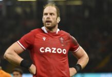 Alun Wyn Jones made 170 international appearances, including 158 for Wales. Photo: AP