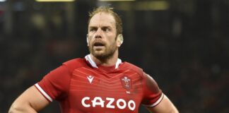 Alun Wyn Jones made 170 international appearances, including 158 for Wales. Photo: AP