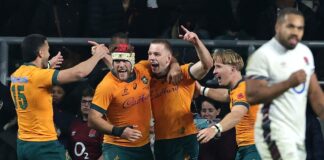 Western Force skipper Jeremy Williams scores first Test try as Wallabies beat England at Twickenham