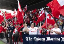 the spirit and songs lifting the Tongan team