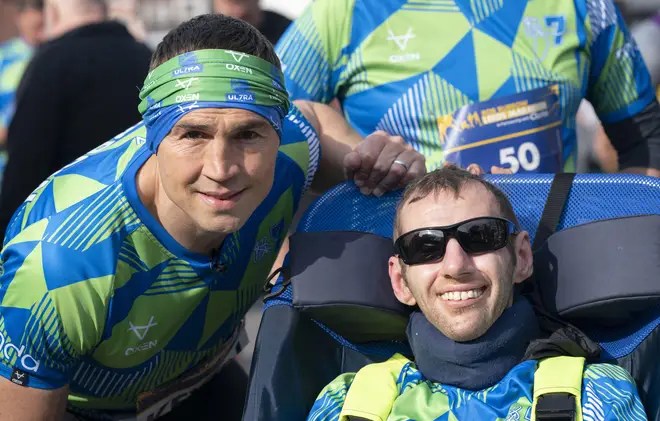 Kevin Sinfield (left), and Rob Burrow.