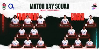 England unveil team to face the Springboks