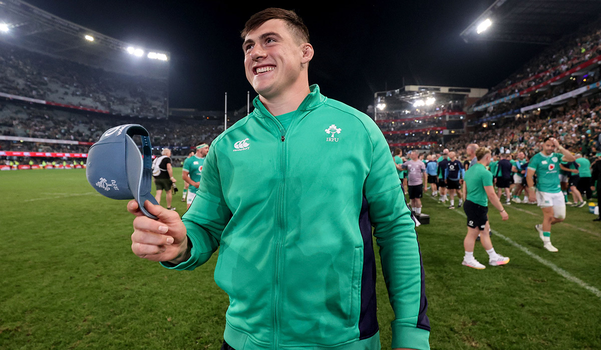 Castle Lager Incoming Series Second Test, Hollywoodbets Kings Park, Durban, South Africa 13/7/2024 South Africa vs Ireland Ireland's Dan Sheehan. Pic: INPHO/Dan Sheridan