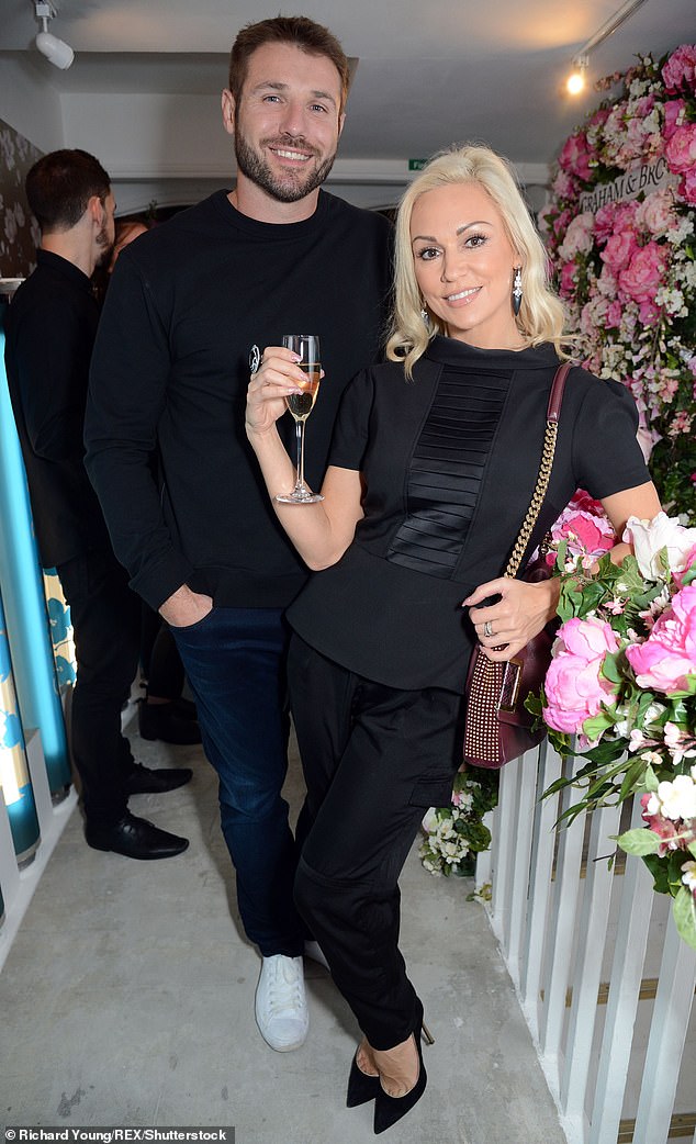 Cohen got engaged to his former Strictly Come Dancing partner Kristina Rihanoff in 2022 - the couple, who have a daughter, are seen here at a London cocktail party in September 2017