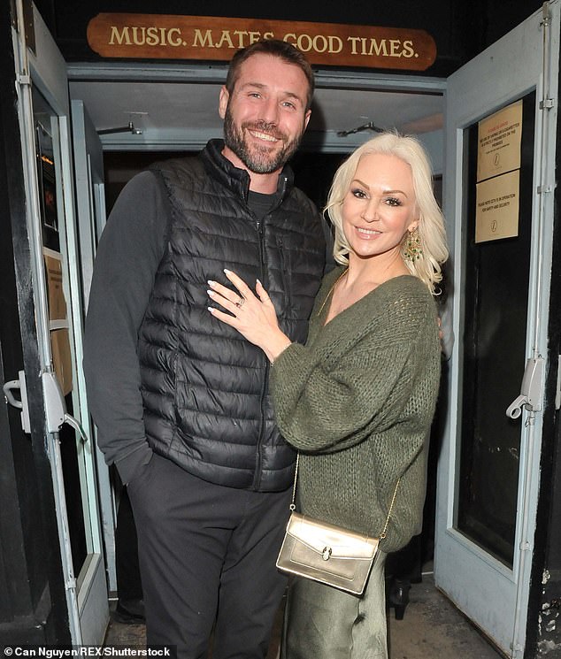 Ben Cohen and Kristina Rihanoff are pictured here in April this year at a gala night for the show The Choir Of Man at the Arts Theatre in central London - they first met on Strictly in 2013